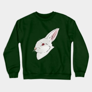 Albino Bunny Head Crewneck Sweatshirt